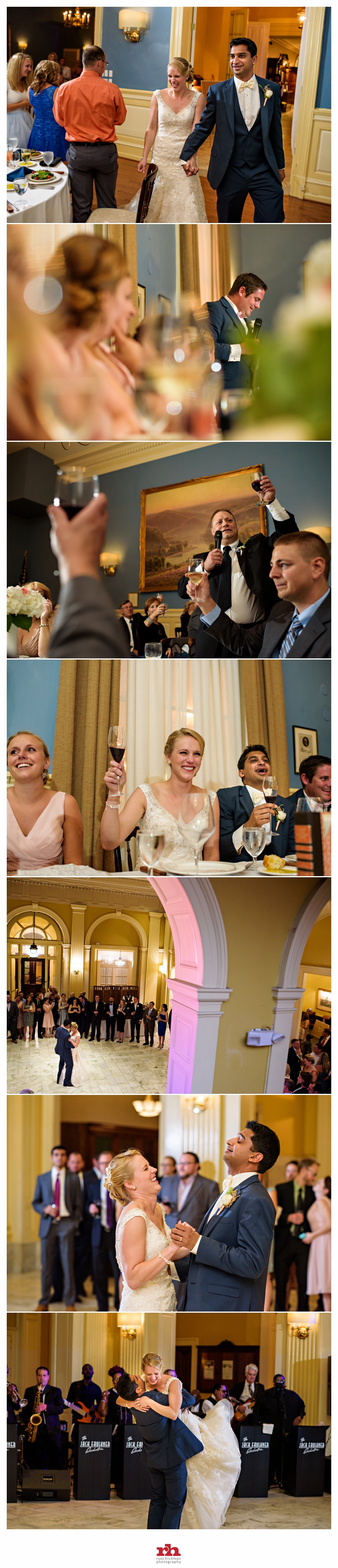 A couple have their First Dance at their Racquet Club of Philadelphia Wedding.